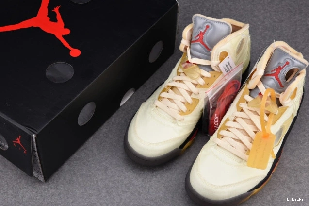 Reps TBK DH8565-100 OFF-WHITE Sail Jordan 5 Retro 0725